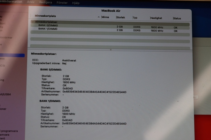 1173894-9 Apple MacBook Air 2014 13 inch