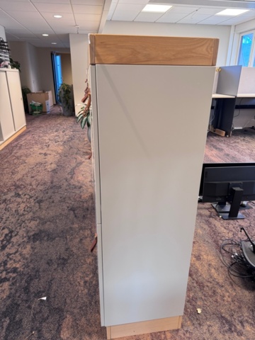 1240781-4 Two storage cabinets R3 Work.Locker, W160 x H140 x D40 cm