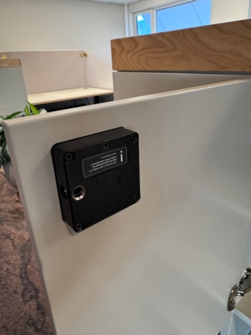 1240781-6 Two storage cabinets R3 Work.Locker, W160 x H140 x D40 cm