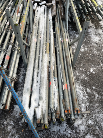 1285738-5 Modular scaffolding – About 1,400 parts (Horizontals, Spiers, U-beams and Steel plank)