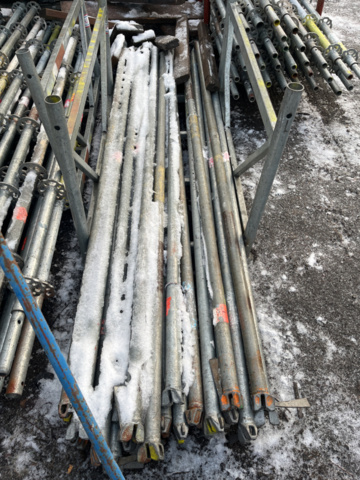 1285738-6 Modular scaffolding – About 1,400 parts (Horizontals, Spiers, U-beams and Steel plank)