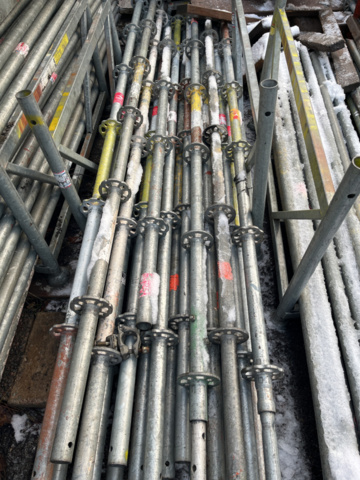 1285738-8 Modular scaffolding – About 1,400 parts (Horizontals, Spiers, U-beams and Steel plank)