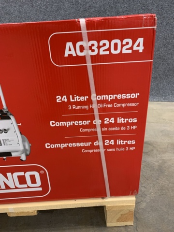 1285990-3 Compressor Senco AC32024 low noise oil-free 10 bar 24l 230/min