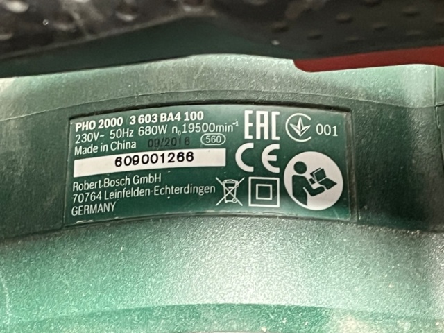 1285751-6 Electric planer, Bosch PHO 2000