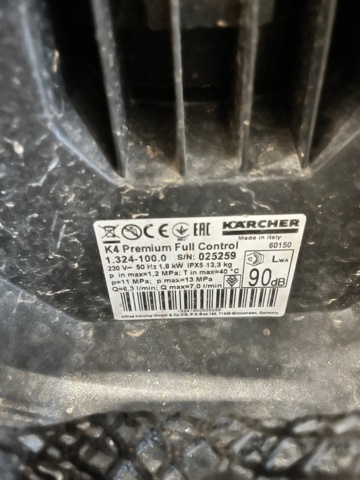 1285781-5 High pressure washer, Kärcher K4 Premium Full Control