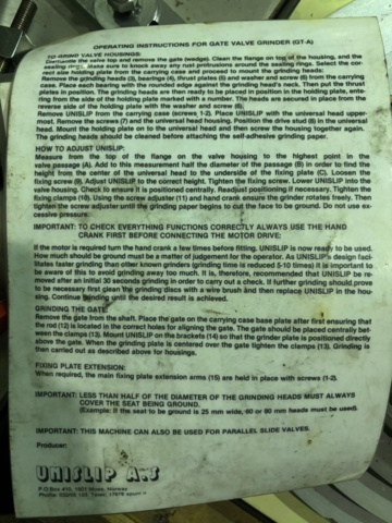 1136745-10 UNISLIP valve grinder