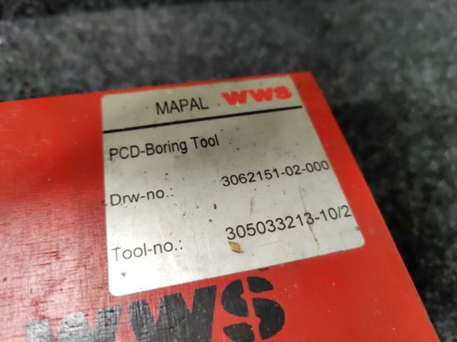 1279724-41 Cutting tools Mapal and Sandvik