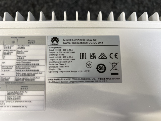 1287907-7 Huawei LUNA2000-5KW-CO power module