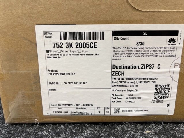 1287907-12 Huawei LUNA2000-5KW-CO power module