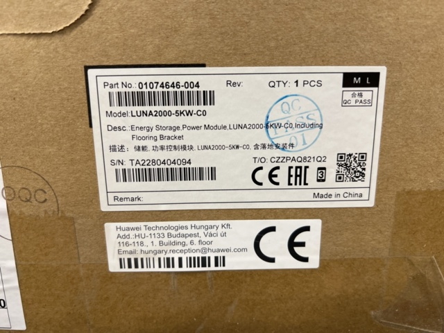 1287907-13 Huawei LUNA2000-5KW-CO power module