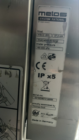 1288109-9 Combination oven Metos MSCC 201 with trolley