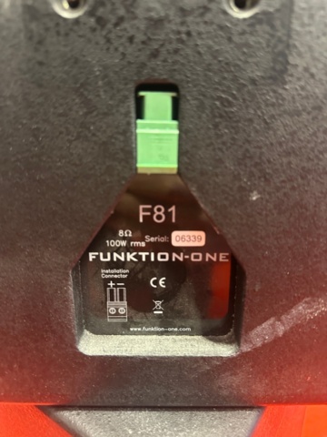 1286789-4 Compact speakers 2 pcs - Funktion-One F81