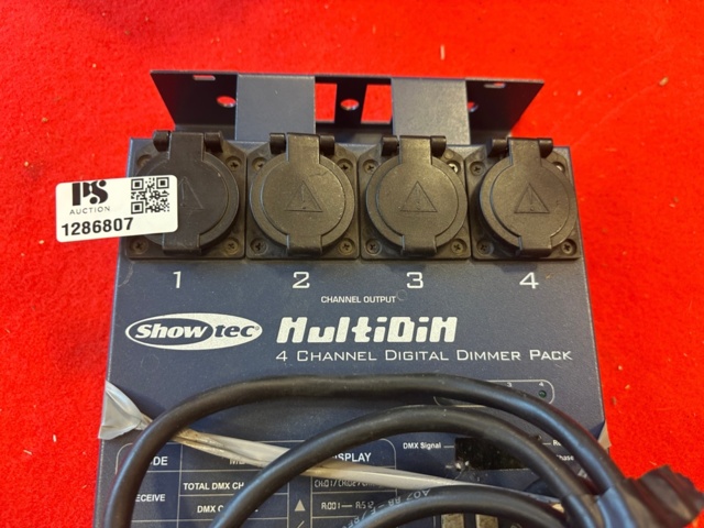 1286807-6 DMX dimmer 4 channels - Showtec MultiDim