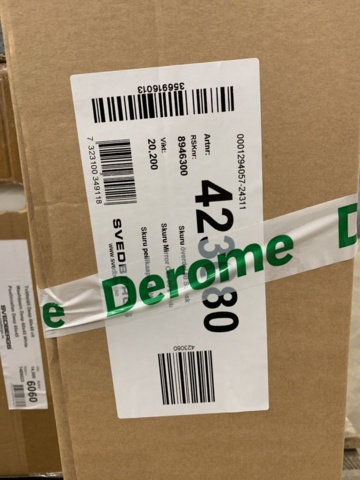 1287945-3 Commode Svedbergs 60x45 with wash basin & mirror cabinet