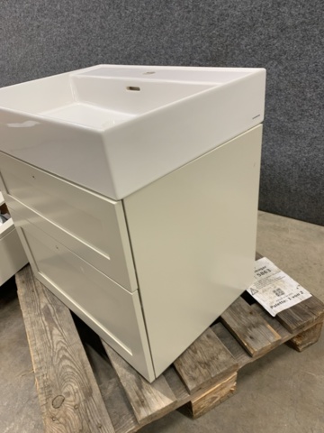 1287945-8 Commode Svedbergs 60x45 with wash basin & mirror cabinet