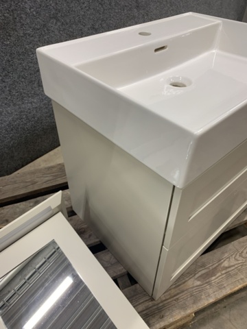 1287945-9 Commode Svedbergs 60x45 with wash basin & mirror cabinet