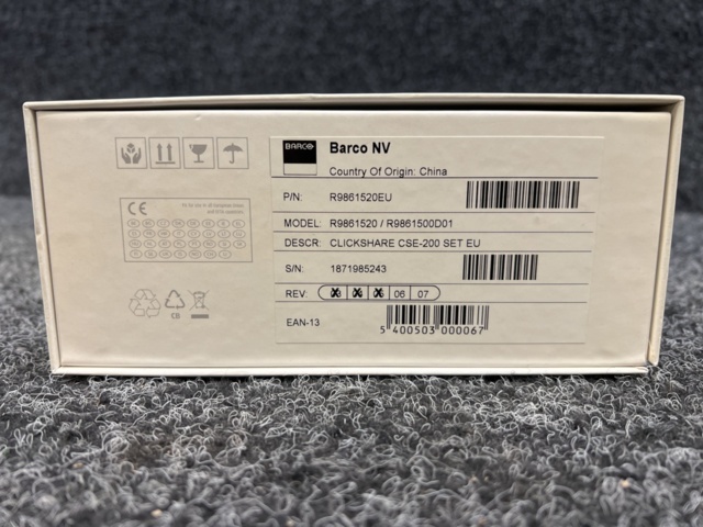 1288224-3 Barco NV ClickShare CSE-200 Model R9861520 / R9861500D01 (NEW)