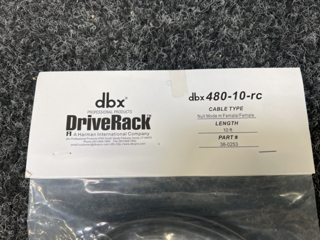 1288309-2 dbx DriveRack 480-10-rc, 10ft (NEW)