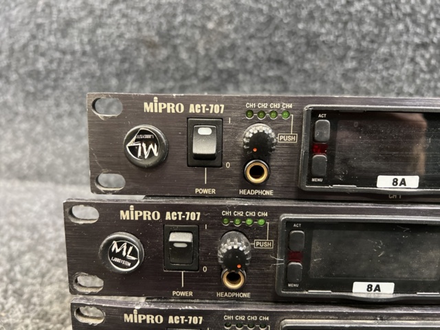 1288310-3 MIPRO ACT-707 (4 pcs) + 6 pcs beltpack + 2 microphones