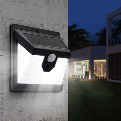 1288532-1 5 pcs LED garden lamp for wall, motion sensor, solar cell charging - Shipping included