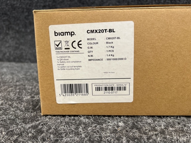 1288302-2 Built-in speakers 2 pcs - Biamp CMX20T-BL (new)