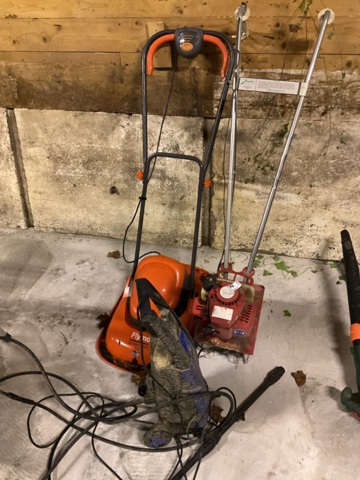 1197871-1 Flymo mower, pressure washer and tiller