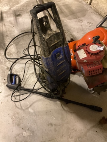 1197871-2 Flymo mower, pressure washer and tiller