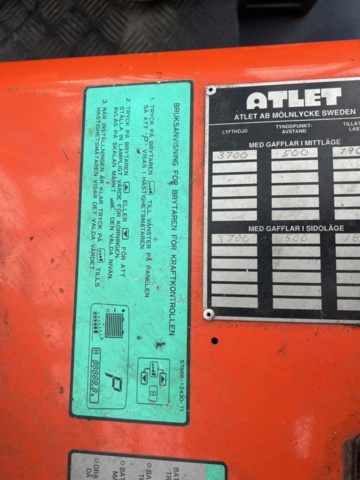 1245150-12 Electric forklift Toyota FBM 20 -1997