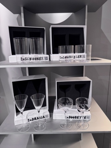 1240648-1 Glas 24 st, fyra olika modeller - BOBO