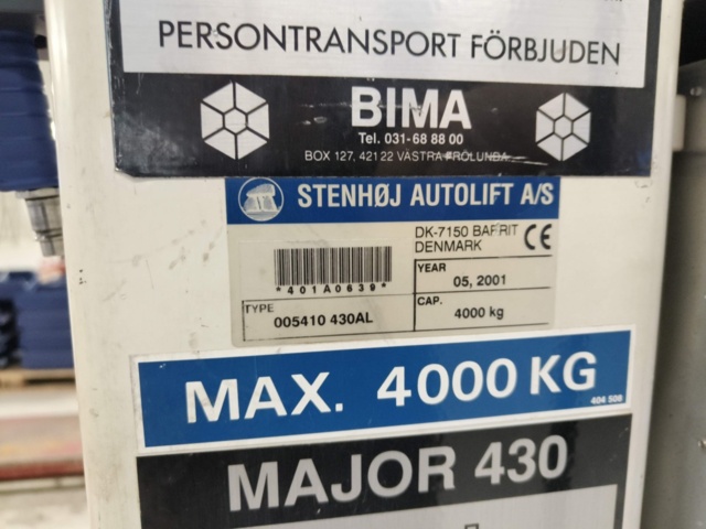 1267428-24 4-pillar lift Stone lift Major 430 -4000Kg