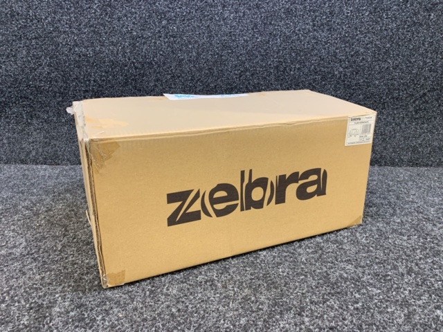 1293407-2 20 st Hörnfästen Zebra Flow, svart