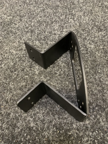 1293407-7 20 st Hörnfästen Zebra Flow, svart