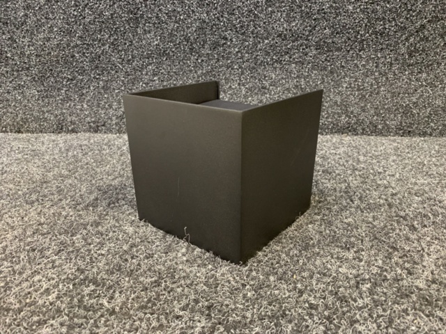 1294261-8 6 wall luminaires Zebra QB Maxi LED 2x6W Twilight relay, black