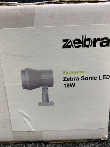 1294273-5 2 pcs Spotlight Zebra Sonic LED 19W 4000K Silver