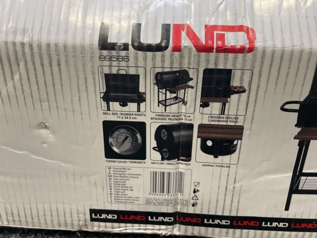 1287636-4 Charcoal grill Lund 99586
