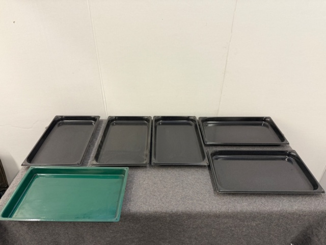 1176189-1 5 new Fluon-coated GN 1/1 trays 1 Rational Granite-melted antin 40 mm
