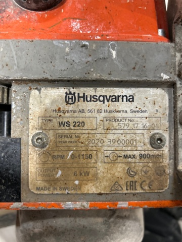 1284325-9 Wall saw with accessories - Husqvarna WS 220 -2020