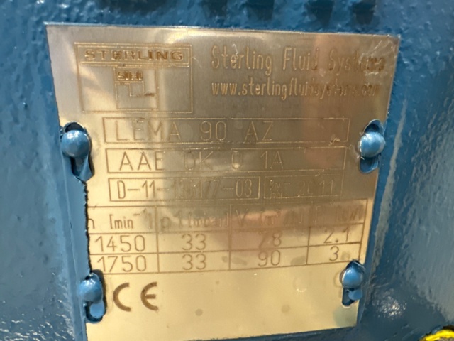 1306572-3 Sterling fluid system, pump system