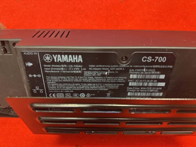 1304895-4 Videokonferenssystem - Yamaha CS-700AV