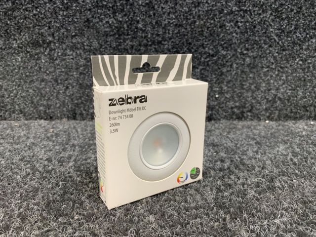 1307462-1 10 Downlight Zebra tilt furniture DC 2700K