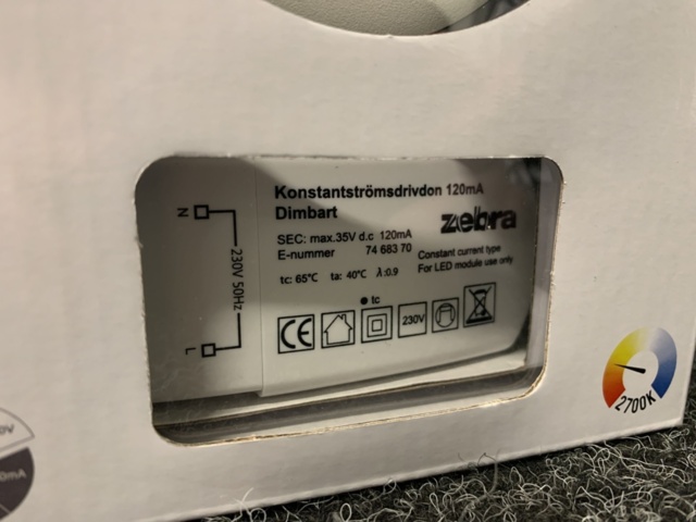 1307355-2 5 pcs Downlight Zebra Izo 2.0 5.5W LED