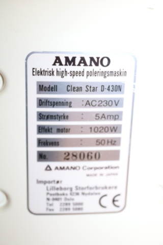 1300359-7 Polisher/cleaner Amano Clear D-430N