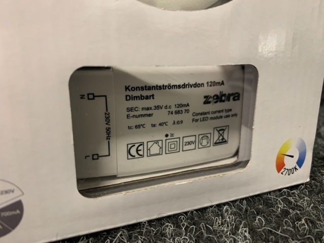 1307521-3 10 Downlight Zebra Izo 2.0 5.5W LED