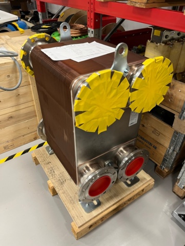 1290801-2 Ny lödd plattvärmeväxlare vänster - Alfa Laval CB410-230H-F