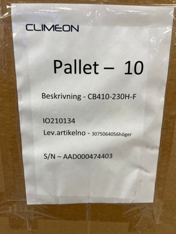 1290802-6 Ny lödd plattvärmeväxlare höger - Alfa Laval CB410-230H-F