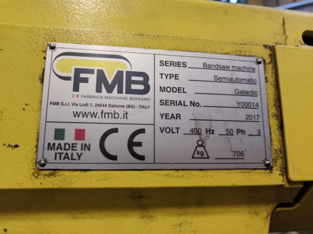 1288660-5 Bandsåg FMB Galactic -2017 Ink. rullbana