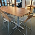 1255864-3 Conference table Oberon and 8 barstools Embrace Kinnarps