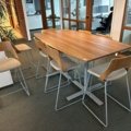 1255864-1 Conference table Oberon and 8 barstools Embrace Kinnarps