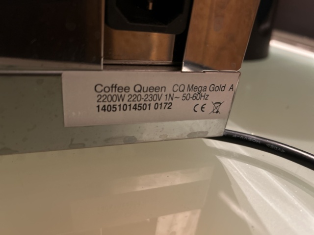 1267927-4 Kaffemaskin med tillbehör - Coffee Queen CQ Mega Gold A