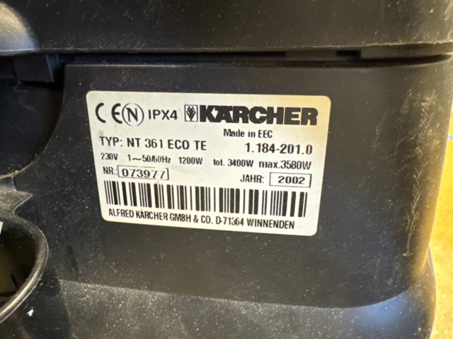 1309142-3 Kärcher, NT 361 ECO TE, wet/dry vacuum cleaner (7)